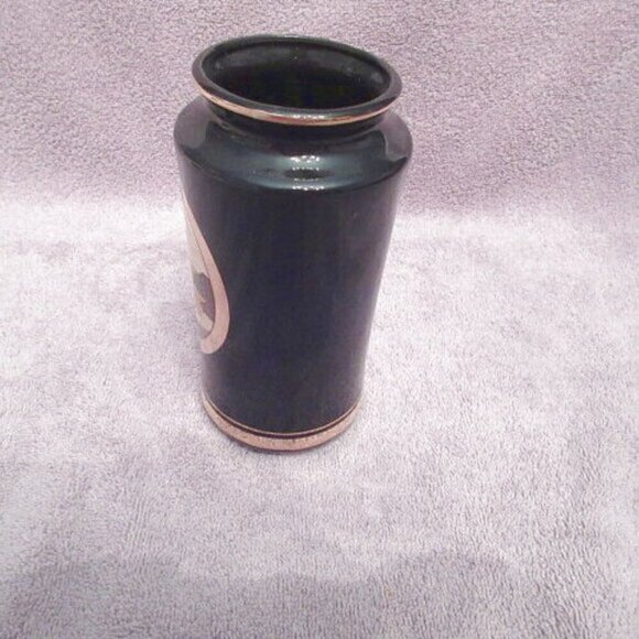 60s Vintage JAPAN Art of Chokin 24K Gold VASE Etched COPPER Gilded PAGODA Asian - Picture 6 of 10